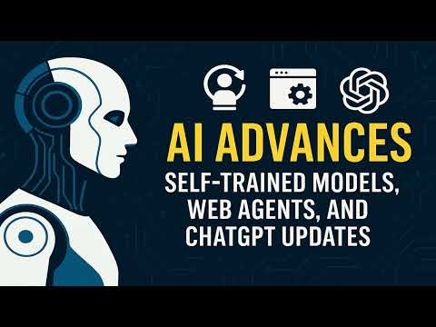 AI Advances: Self-Trained Models, Web Agents, and ChatGPT Updates #AIAdvances #SelfTrainedModels