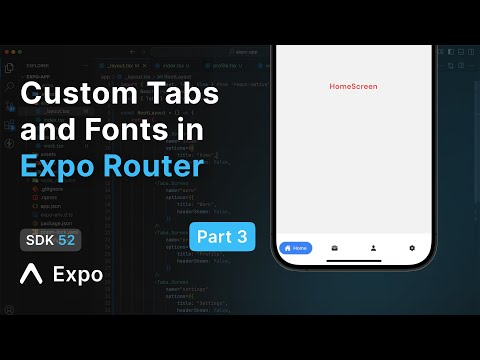 How to Customize Tab Bar Icons and Fonts in React Native