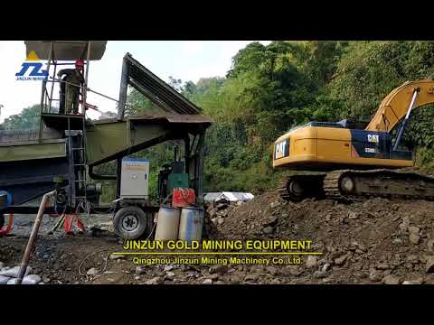 Modern gold trommel wash plant in Myanmar 2018 Year