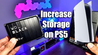 HOW TO Increase storage on PS5 with an External Hard Disk