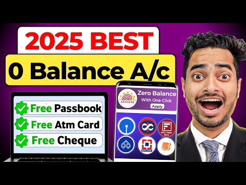Best Zero Balance Bank Account | Zero Balance Bank Account Opening Online -0 Balance Account Opening