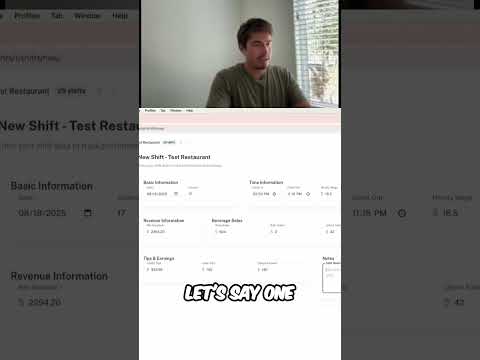 Restaurant Shift Data Entry: Learn This Before Your Next Shift! #shorts