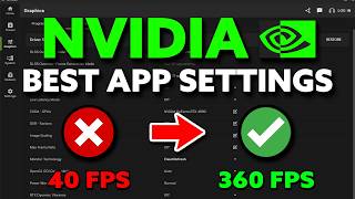 BEST NVIDIA App Settings For GAMING! (Boost FPS & Zero Delay)