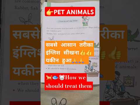 Love your pets and be kind with them #learnenglishthrogheasy lessons #shortsvideo