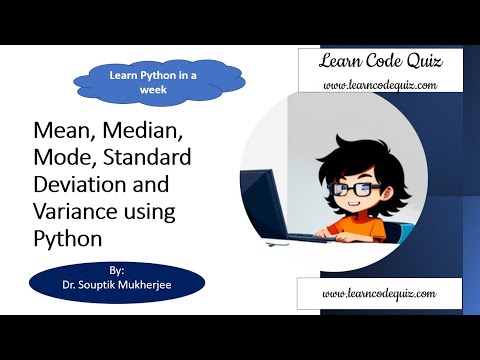 Learn Code Quiz Data Science | Mean , Median , Standard Deviation, Variance, Mode using Python