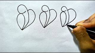 Easy Birds Drawing from Number 999 | Creative Drawing Ideas 💡