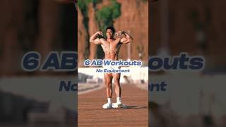 6 AB Workouts (No Equipment) 💪🏽#athomeworkout #abworkout #abworkouts #abworkoutsfromhome