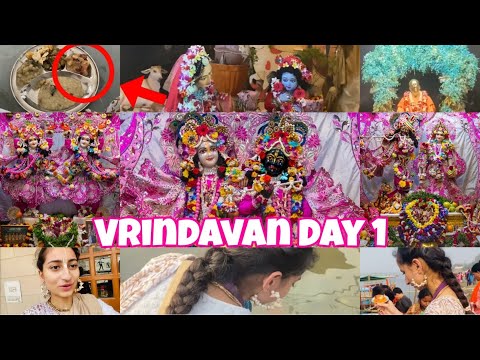 Vrindavan vlog series day 1 | kartik days in vrindavan | vrindavan dham ki jai 🙏🏻🙇🏻‍♀️