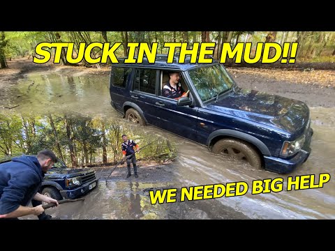 Land Rover Discovery Off-roading - We got STUCK IN THE MUD (We have NO IDEA what we are doing!)