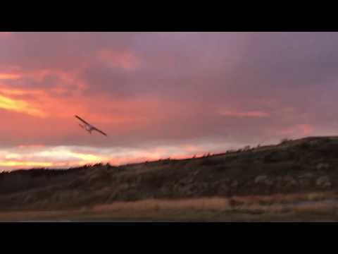 Epic sunset flying
