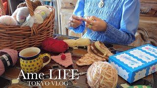 vlog｜Introduction of purchased items and crochet daily life 🍰🌼｜Easy Crochet｜Making chunk cookies