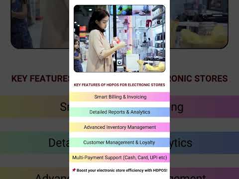 🎯 Boost Your Electronic Store with HDPOS Billing Software! ⚡