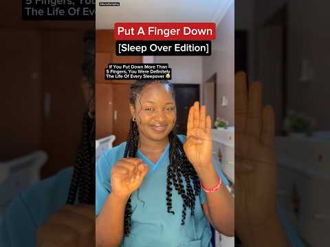 Put a finger down, Sleep Over edition #shorts #sleepover #putafingerdown #subscribe #viralshort