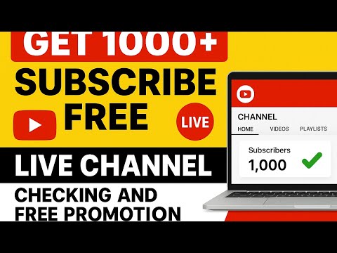 Live YouTube Channel Promotion || Live Promotion || 1000 SUBSCRIBERS 2 मिनट में ले जाओ 💯🔥