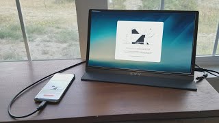 KYY Portable Monitor 15.6'' 1080P FHD USB-C HDMI Gaming Display for Laptop PC MAC Phone PS4 Xbox