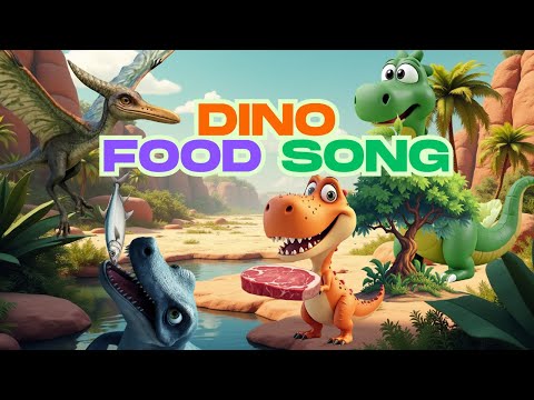 Feed the Dinos! 🦖 | What Do Dinosaurs Eat? | Fun Kids Song About Dino Food