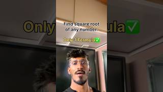 Find square root of any number. #maths #exam #squareoot #tricks