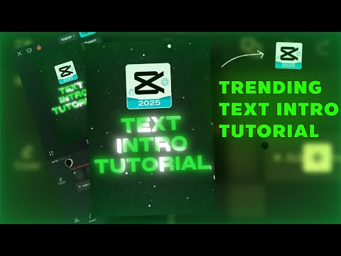 Trending Text Intro Edit Tutorial 🤩 | Capcut Tutorial