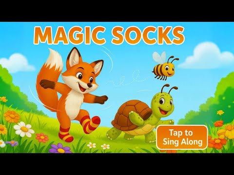 Magic Strippy Socks | Funny Nursery Rhyme Song for Kids #kidsmusic #Babysongs #nurseryrhymes