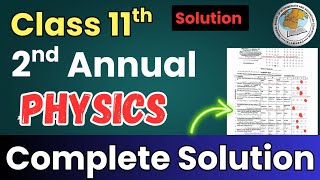 FBISE Class 11 Physics MCQs Answer Key 2025 | 2nd Annual Exams Paper Solution | Complete Key