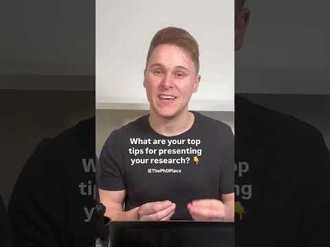Share your best tips below 👇 #AcademicLife #ResearchPresentation #PublicSpeaking #study