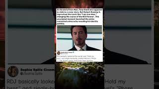 RDJ's Line That Broke The Script #IronMan #MCU #RobertDowneyJr #Improv #MarvelSecrets