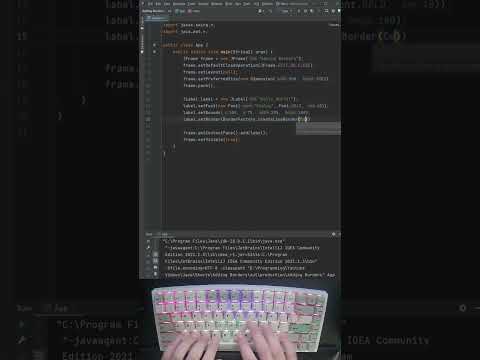 How to add a border to a component in a Java GUI in one line of code