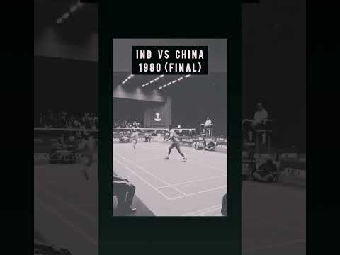 INDIA VS CHINA - FINAL 1980 Badminton #badminton
