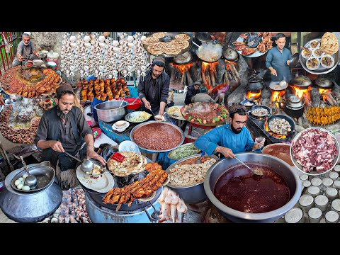 Cheap Street food Breakfast in Afghanistan | Rosh Dampukhat | liver fry