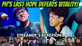 Team Falcons PH Defeats Team Vitality! Streamer's Reaction! PH's Last Hope Is Still Alive!