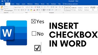 How to Insert a Checkbox in Word | Make a Checklist in Word