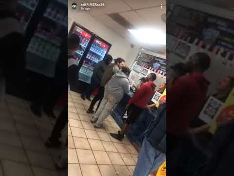 Fighting over pizza & super bowl @ Tumbys pizza