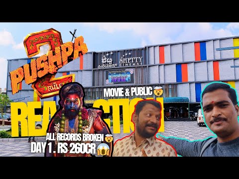 Pushpa 2: The Rule - Day 1 Public Reactions 😱 | Kalaburagi 🤯 #pushpa2 #alluarjun #rashmika