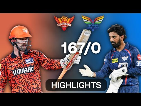 Record breking ipl innings | lsg vs srh Full highlights match 2024 | srh 167/0 #cricket #ipl #srh