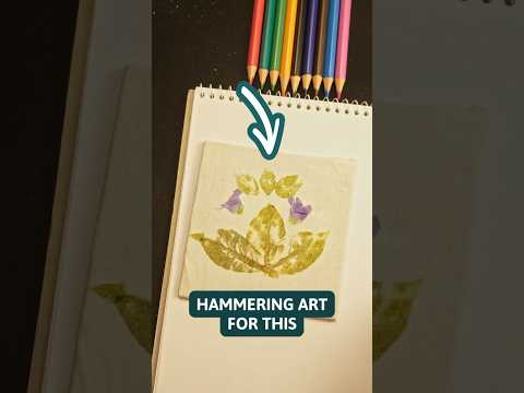 Hammering Art? But Why? #artshorts #arttechniques #artist #arthacks #easyart #art #arttutorial