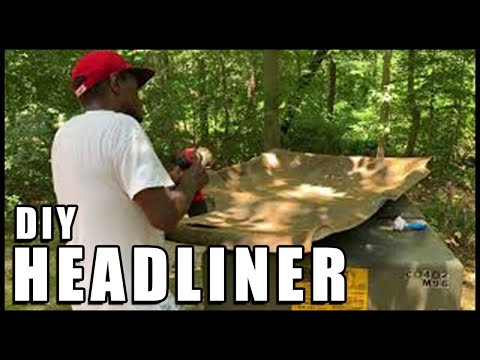 How To Repair Sagging Headliner (DIY & AFFORDABLE)  || Sonia & Kenny