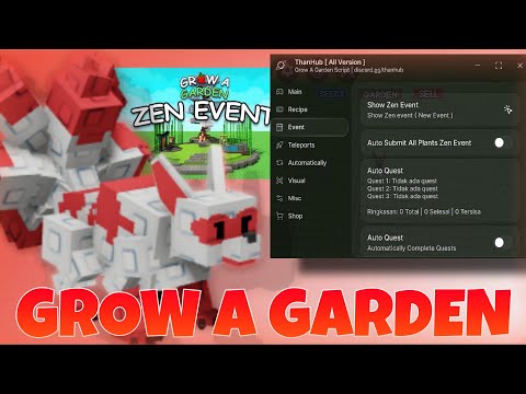 🔥 OP GROW A GARDEN SCRIPT (ZEN UPDATE) | Auto Quest + Submit, Get Kitsune & More! Keyless!