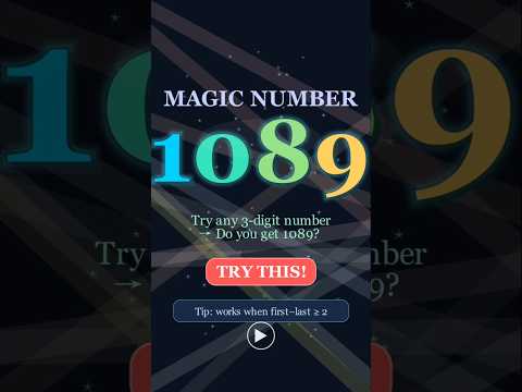 This 1089 Math Trick Will Blow Your Mind 🤯