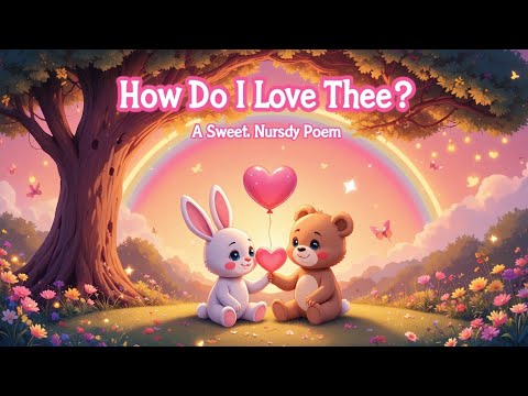 How Do I Love Thee? | poem | | poem pals | | kids poem |