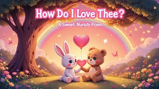 How Do I Love Thee? | poem | | poem pals | | kids poem |