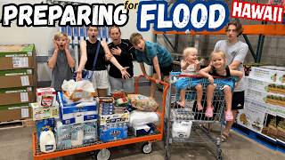 Costco Shopping before HUGE STORM FLOOD *Hawaii*