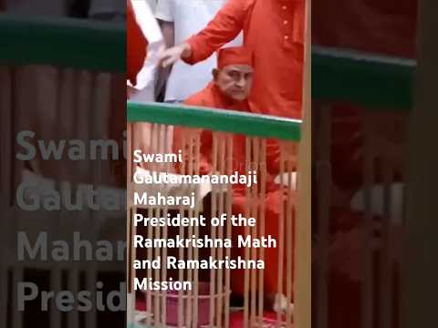 Swami Gautamanandaji Maharaj President of the Ramakrishna Math & Mission Visited Balaram Mandir