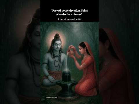 Parvati Pours Devotion | Shiva Absorbs the Universe | Sawan Divine Reel 2025 #shivaparvati