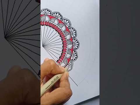 13/75 Zentangle Challenge #doodle #zentangle #drawing #satisfyingvideo #zentangleart #shorts