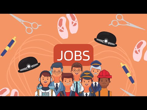 JOBS for Kids - What Professions are there? | Spelling Video for Children