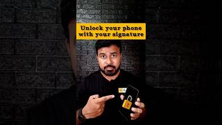 Unlock your phone with your signature📱🤯 #crazyapps #mobiletips #techtips #techtipsandtricks #tech