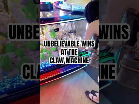 Unbelievable WIN! 😳 #clawmachine #clawmachinewin #arcade #arcadegames