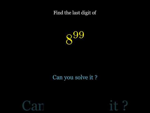Last Digit of 8^99 Explained 🔢✨