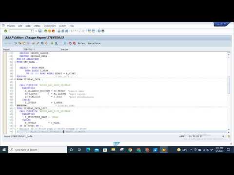 ALV Report With Layout | SAP ABAP | #abap #abaptutorials #alvreport