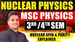 msc physics nuclear physics | Nuclear spin & nuclear parity | msc physics lectures